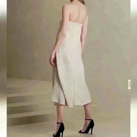 BANANA REPUBLIC LINEN-BLEND TUBE MAXI DRESS - Picture 5 of 8
